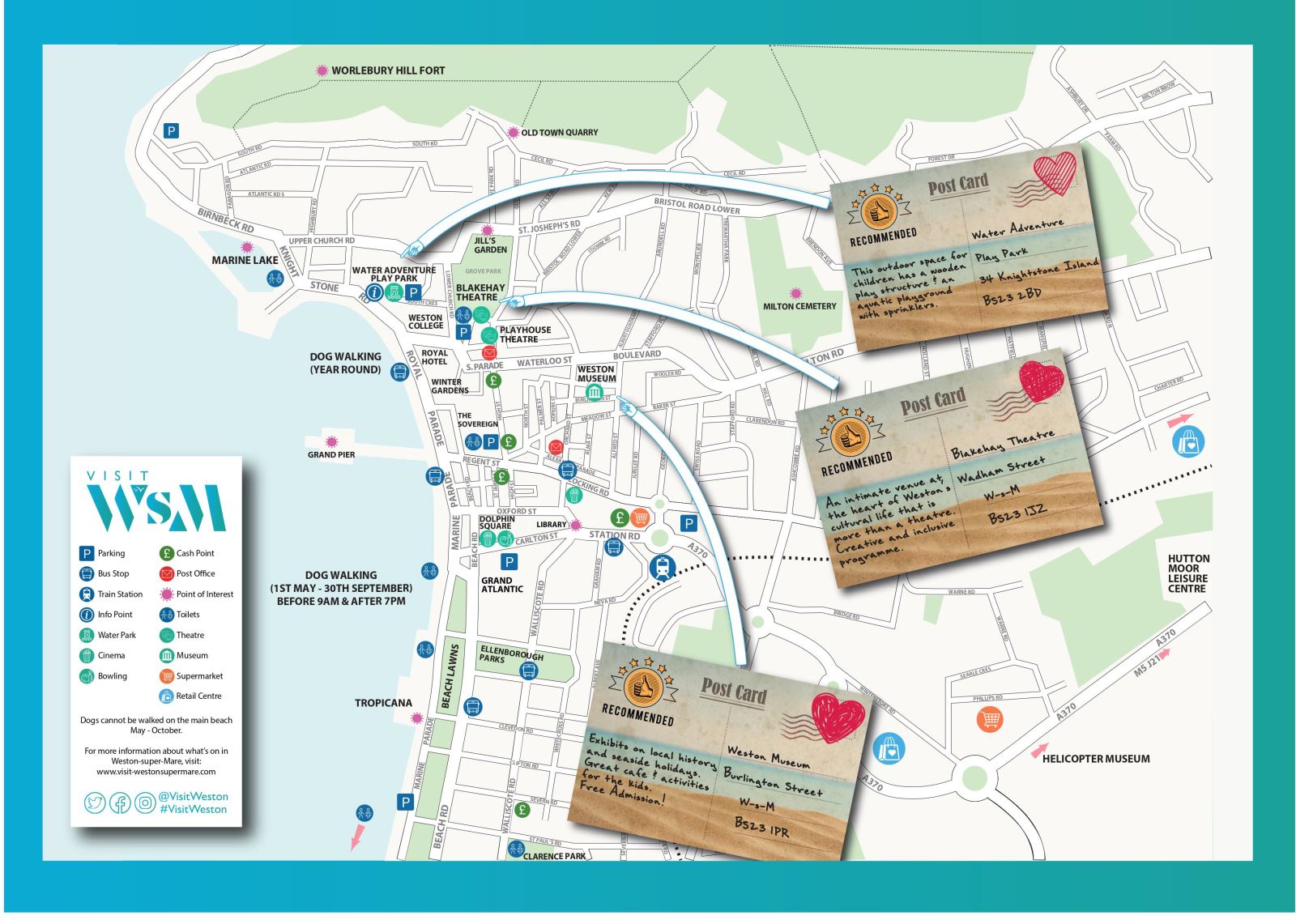 Map of Weston-super-Mare town centre